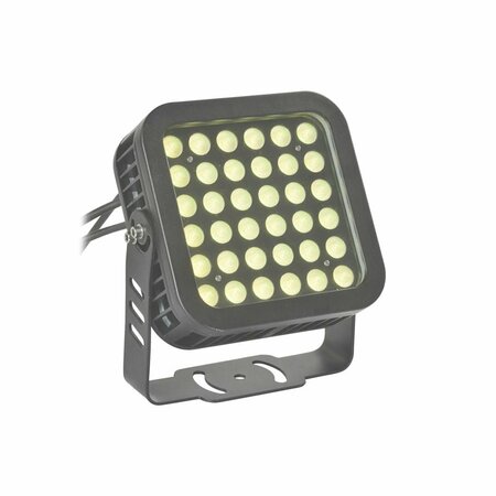 BEYOND LED TECHNOLOGY LED Flood Light | 36 W | 3200 Lumens | 3000K |8 Degree Beam Angle | Grey Housing | ELT Listed BLT-FL02-SQ03-g